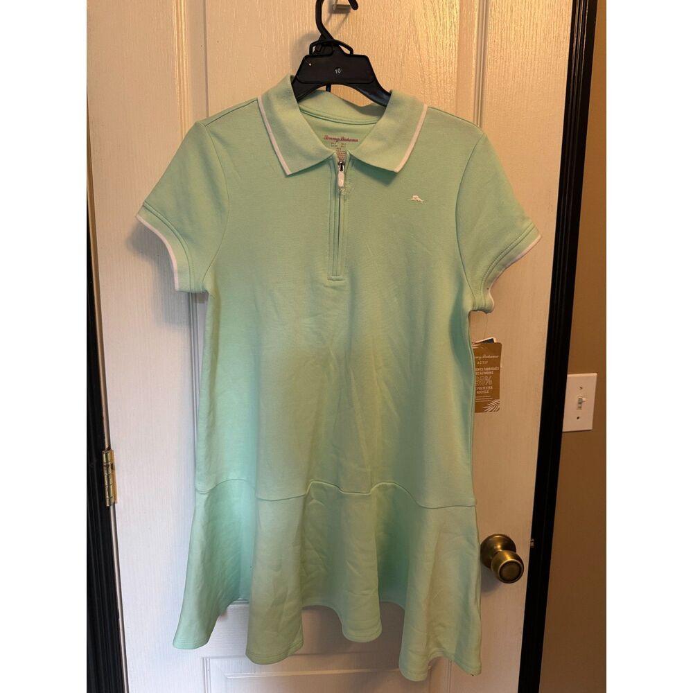Tommy Bahama Actif Quarter-Zip Drop-Waist Polo Dress